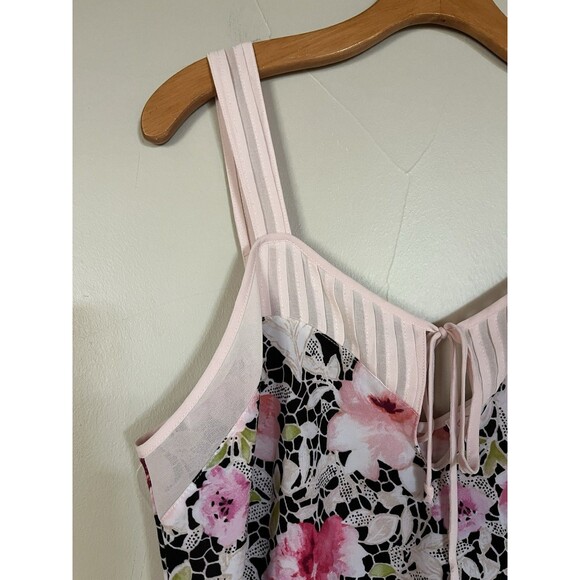 Oscar De La Renta Pink Label Floral Slip Nighty Chemise‎ Lace & Chiffon  SZ M - Picture 4 of 13